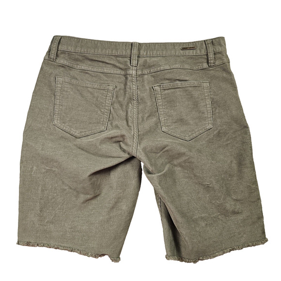 Carve Designs Oahu 10” Shorts Size 4 Cut Off OIive Stretch Corduroy Bermuda Raw - Picture 5 of 10